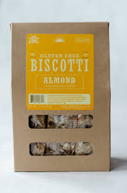 Traditional biscotti with almonds, made with gluten free flour, by the Gluten Free Baker (Our Daily Bread), Chatham, New York.  Great with coffee!