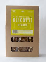Traditional biscotti with ginger, made with gluten free flour, by the Gluten Free Baker (Our Daily Bread), Chatham, New York.  Great with coffee or tea!