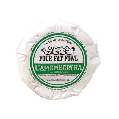 The latest creation from the cheesemakers at Four Fat Fowl. Not just another Camembert, this one has soul. A soft-ripened, bloomy rind with milky, vegetal tones. Bertha, you can come around here anytime!