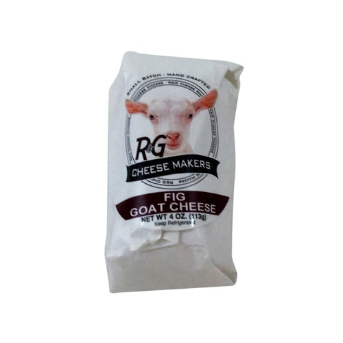 Soft, fresh, goat milk chevre with fig  avg wt: 4 oz.