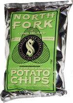 These chips are kettle cooked in real sunflower oil with potatoes grown on their farm. A traditional rich tasting, sweet sour cream swirled with not too much onion and bits of parsley...this flavor is Martin’s personal favorite.     wt 6 oz