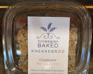 This fibrous, low-carb Crispbread is the perfect accompaniment to any meal. It’s naturally wheat-free and utilizes organic whole grains like rye flour, oat bran and oats as well as organic nutrient-rich seeds such as pumpkin, sunflower, sesame and flax.  Packaged in air tight, tamper-resistant 4 oz container. A staff favorite! Made in Brooklyn, New York, and 2019 SOFI Award winner.