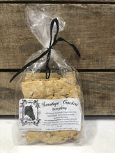Load image into Gallery viewer, Saratoga crackers will Keep your cheese platters top notch, your parties one-upping, and your healthy snacking on point! Dairy free cracker varieties include: sea salt, sea salt and black pepper, rosemary olive, and &quot;everything&quot; (like the bagel...) Each package is 3.5 oz., contained in a cellophane to retain freshness, sealed with a black tie.
