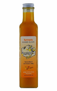 Our Ceylon Cinnamon Ginger Elixir is a shelf stable, handcrafted elixir with a best buy date of 1 year from the time of purchase. Our elixirs will need to be refrigerated after opening.  2019 Good Foods Award winner!  And a staff favorite... Ingredients Organic Ginger Root, NYS Wildflower Honey, Organic Lemon Juice,  Organic Ceylon Cinnamon No Water. No Vinegar. No Tea. No Alcohol. No Powders. No Additives. No Extracts, No Fillers. No Oils. No Artificial Flavors & No Preservatives. Just Food!