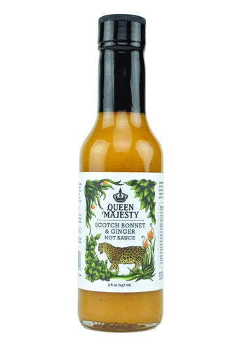HEAT LEVEL = HOT  ** WInner of Screaming Mimi's Gold Medal 2015 in the All Natural category at the NYC Hot Sauce Expo **  INGREDIENTS: White vinegar, sweet onions, orange bell peppers, scotch bonnet hot peppers, lemon juice, ginger root, garlic, olive oil, salt and spices.   5 oz. glass bottle with tamper resistant wrapping.