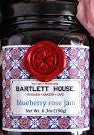 The ever-so elegant Blueberry Rose Jam is a guest favorite.  Its delicate flavor is enriched with handfuls of blueberries soaked in rose water and provides the perfect accompaniment to breads, pastries, cheese, you name it!  Ingredients: Blueberries, Sugar, Lemon Juice, Pectin, Rose Water  Net Wt. 6.3 oz (190g)  Made in Hudson Valley