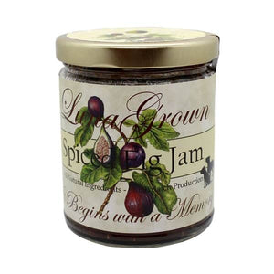 Spiced Fig Jam is great with smoked meats or cheese and is an added indulgence to any gathering. You can bake it with brie and serve it as a beautiful appetizer at your next social event or save it for yourself.  10 oz. glass jar is heat sealed in canning process.