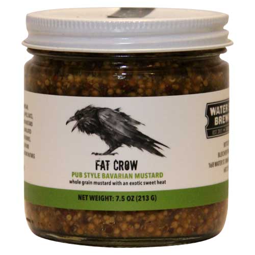 Fat Crow Gourmet's ‘Old World’ style whole grain mustard will make you believe you‘re in a biergarten in Bavaria. With an exotic “sweet heat’, it is the perfect accompaniment to sausages, breads, cheeses, and pretzels.  7.5 oz jar