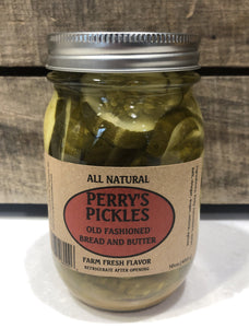 Thickly sliced, firm cucumbers are bathed in sweet and tangy liquid, perfectly pickled to accompany your favorite spicy barbeque or burger. Produced in Rosendale, New York from fresh ingredients, using seasonal produce when available. Sixteen ounce glass jar, heat sealed in canning process.