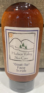 Benefits: Skin is gently exfoliated, leaving improved texture and clarity, resulting in a healthy glow. How To Use: Apply to damp skin in small, circular motion. Rinse off and pat dry. Gentle enough for daily use. Key Ingredients: Coach’s Farm Goat’s Milk, Organic Olive Oil, Hudson Valley Cold Pressed Sunflower Oil, Organic Cocoa Butter