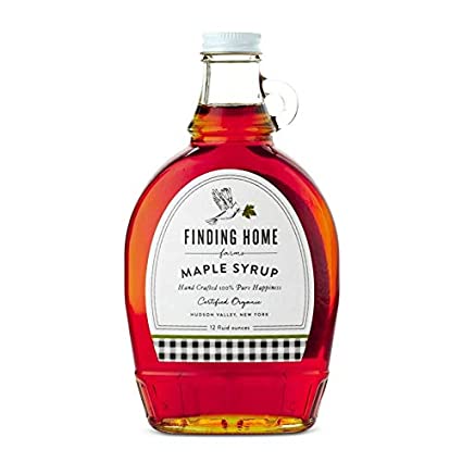 Certified organic maple syrup packaged in a beautiful bottle with a metal collar, this 12 oz bottle of hand crafted 100% pure happiness is perfect to buy for yourself or a gift.  12 fl oz Glass bottle