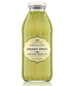 Harney & Sons is pleased to introduce their finest quality green iced tea in an unsweetened version.  Ingredients: Brewed infusion (water, organic and Fair Trade certified tm* green tea leaves), ascorbic acid, citric acid, sodium citrate. *Fair Trade Certified TM by Fair Trade USA 99% of product  16 oz.  glass bottle