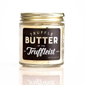 This butter is made with truffles at 6% and truffle oil added into the mix for those who enjoy a more subtle truffle flavor. 4 oz.  Ingredients: Kriemhild Meadow Butter (NY), Perigord black winter truffles (Tuber melanosporum) 6%, Sicilian sea salt (unrefined, hand harvested), truffle oil